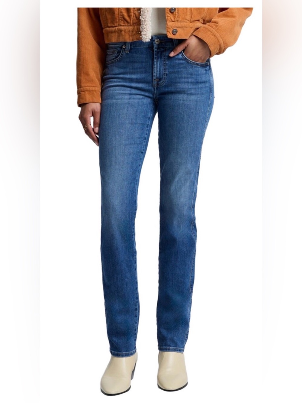 NWT - 7 for All Mankind Kimmie Straight Leg Jean - Marsh - Size 26 NWT!!